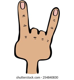 Obscene gestures. Two finger.