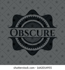 Obscure dark icon or emblem. Vector Illustration. Detailed.