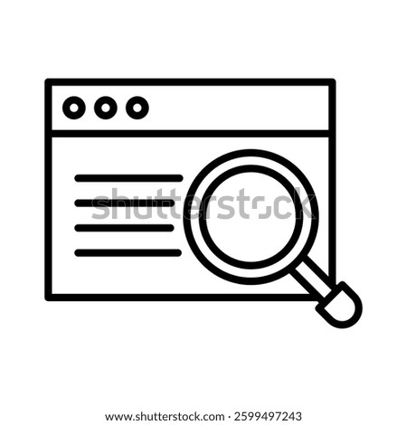 Observability Icon Element for Design