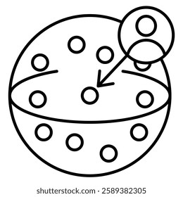 Observable Universe icon represented by Observable Universe symbol Line style.