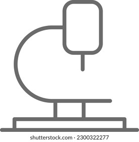 Observation Data analysis icon with black outline style. eye, watch, observe, see, vision. Vector illustration