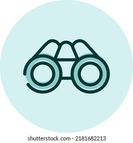 Observation deck, illustration, vector on a white background.