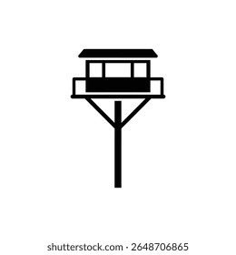Observation Deck Mounted on Tall Pole for Scenic Views