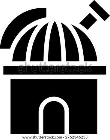 Observation Glyph Icon Vector Design