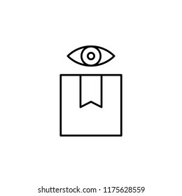 observation goods icon. Element of logistics icon for mobile concept and web apps. Thin line observation goods icon can be used for web and mobile on white background