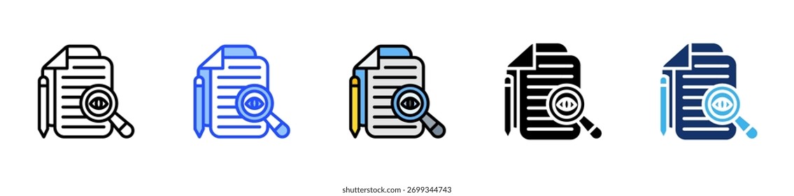 Observation Icon Collection With Multiple Styles