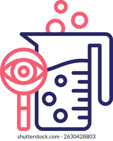 Observation Icon Color Vector Illustration