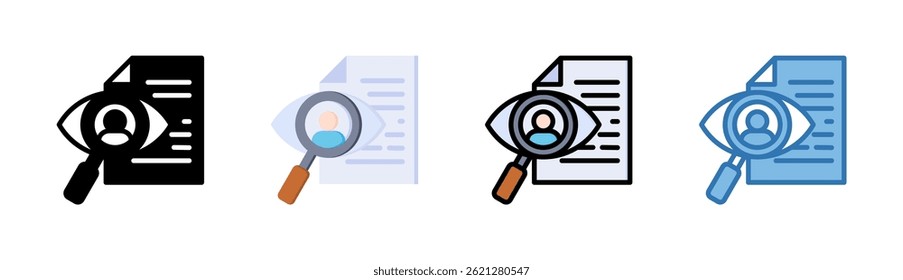 Elemento de icono de observación para el diseño