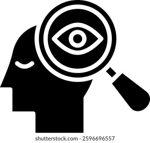 Observation Icon Glyph Vector Illustration