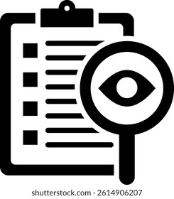 Observation Icon Mixed Vector Illustration