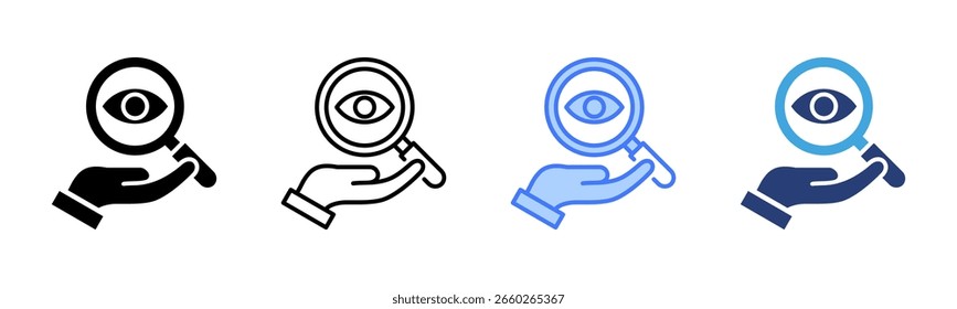 Observation icon sheet multiple style collection