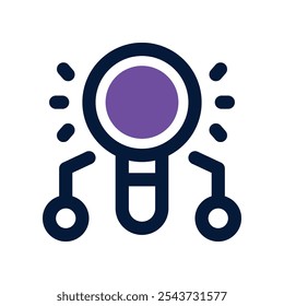 observation icon. vector dual tone icon for your website, mobile, presentation, and logo design.