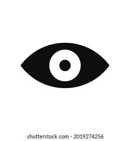 Icono de observación, visor de medios sociales ui, aplicación móvil. Ilustración vectorial.