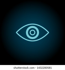 observation key neon icon. Simple thin line, outline vector of universal icons for UI and UX, website or mobile application