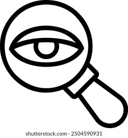observation line icon illustration vector