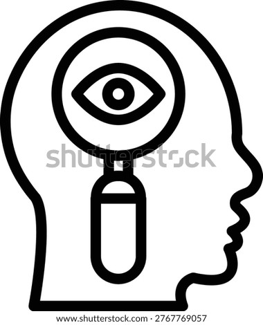 Observation Line Icon and Vector