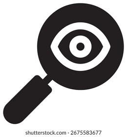 Observation Modern Vector Icon – Minimal Illustration Symbol Template for Web Mobile App UI Design