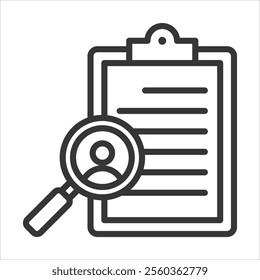 Observation Outline Icon Vector Illustration