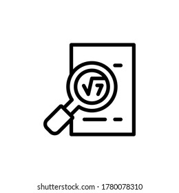 Observation, paper icon. Simple line, outline vector elements of knowledge icons for ui and ux, website or mobile application