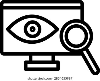 Observation Vector Design Icon Style