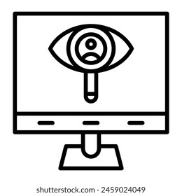 Observation Vector Line Icon Design