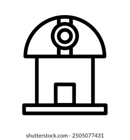 Observatorium Gebäude für Weltraum Icon