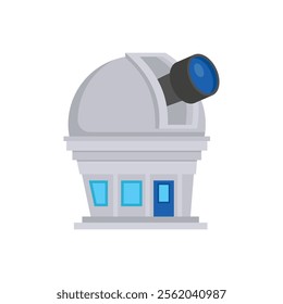 Observatory Dome, Space Vector Illustration, Isolated