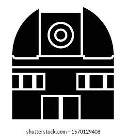 observatory icon glyph vector design 