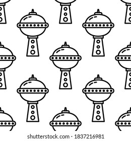 Beobachtungssymbol. Glyph Observatory Icon für Website-Design und mobile, App-Entwicklung, Print. Observatorische Symbol aus gefüllter Weltraumsammlung einzeln auf weißem Hintergrund