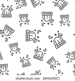 observatory icon. Glyph observatory icon for website design and mobile, app development, print. observatory icon from filled space collection isolated on white background