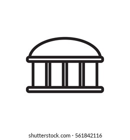 observatory icon illustration isolated vector sign symbol
