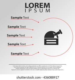 observatory icon. observatory infographics template