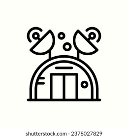 observatory icon, isolated icon in light background, perfect for website, blog, logo, graphic design, social media, UI, mobile app