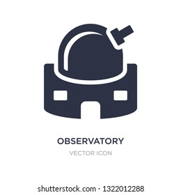 observatory icon on white background. Simple element illustration from Astronomy concept. observatory sign icon symbol design.