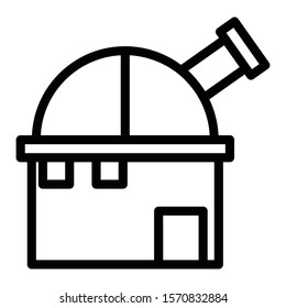observatory icon outline vector design 