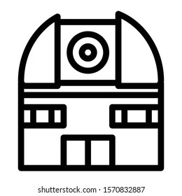 observatory icon outline vector design 