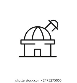 Observatory icon. Simple observatory icon for social media, app and web design. Vector illustration.