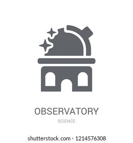 Observatory icon. Trendy Observatory logo concept on white background from Science collection. Suitable for use on web apps, mobile apps and print media.