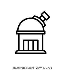 observatory icon vector in line style
