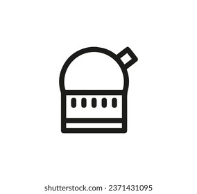 Observatory icon vector. Linear style sign for mobile concept and web design. Observatory symbol illustration. Pixel vector graphics - Vector.
