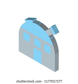 Observatory isometric left top view 3D icon