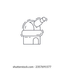 observatory line icon. observatory thin line icon.