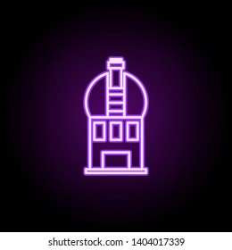 observatory neon icon. Elements of Cartooning space set. Simple icon for websites, web design, mobile app, info graphics