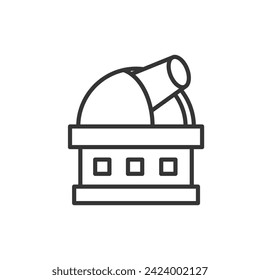 observatory outline icon pixel perfect for website or mobile app
