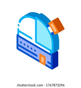 Observatory Telescope Icon Vector. Isometric Observatory Telescope sign. color isolated symbol illustration