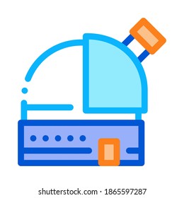 Observatory Telescope Icon Vector. Outline Observatory Telescope Sign. Isolated Contour Symbol Illustration