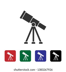 Observatory, telescope vector icon. Simple element illustration from biotechnology concept. Observatory, telescope vector icon. Bioengineering vector Illustration.