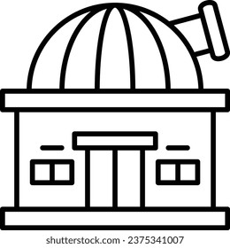 Observatory vector icon. Can be used for printing, mobile and web applications.