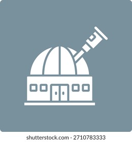 Observatory vector icon. Can be used for printing, mobile and web applications.