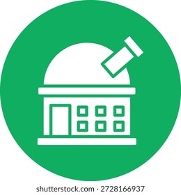 Observatory Vector Icon Design Illustration